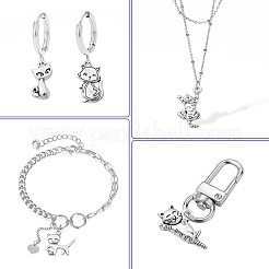 100 шт. 10 стиля подвески из сплава в тибетском стиле TIBEP-CJ0003-17