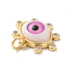 Латунные микропаве прозрачные подвески с фианитом ZIRC-E006-04G-02