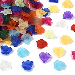 360 шт. 12 цвета осенняя тема прозрачные матовые акриловые подвески&nbsp;MACR-YW0004-03