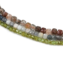 Нити бусин из натурального аквамарина G-RM2025-C44-G