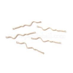 Breloques de connecteur en laiton de placage de rack&nbsp;LS-KK-G433-12G