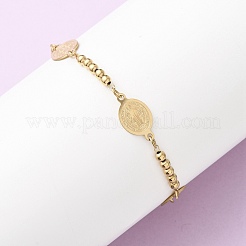 Браслеты из нержавеющей стали 304 Religion&nbsp;LS-BJEW-F524-04A-G