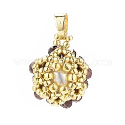 Подвески из японского бисера ручной работы PALLOY-MZ00056