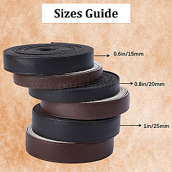 Плоский шнур из искусственной кожи 5м. LC-GF0001-05B-02