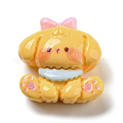 Undurchsichtige Cartoon-Tier-Cabochons aus Kunstharz&nbsp;X-RESI-Q227-03