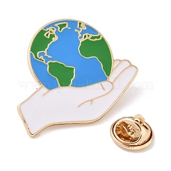 Защитить землю эмалевые булавки&nbsp;LS-JEWB-Z043-04G-02