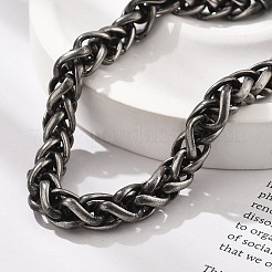 Браслеты из цепочек из нержавеющей стали 304 для женщин и мужчин BJEW-A031-04D-AS