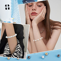 60шт 3 цвета латунные дистанционные бусины&nbsp;KK-SC0003-98