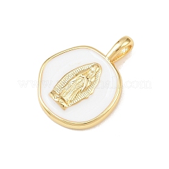 Латунь эмаль подвески&nbsp;KK-P339-12G-01