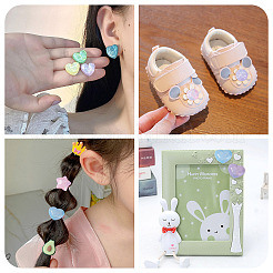 50шт 25 стиля непрозрачные кабошоны из смолы&nbsp;CRES-BT0001-04