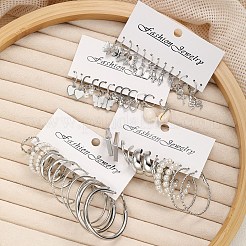 Set di orecchini a cerchio in lega&nbsp;PW-WG90169-01