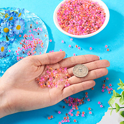 100 г прозрачные стеклянные круглые бусины&nbsp;SEED-TA0001-44A