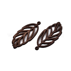 Большие подвески из натурального дерева тополь&nbsp;WOOD-N016-22B