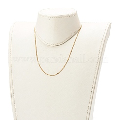 Collares de cadena fígaro de acero inoxidable 304&nbsp;NJEW-JN03487-01