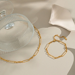 Наборы цепочек и браслетов из нержавеющей стали для женщин OI6048-3