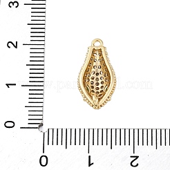 Шармы-соединители из прозрачного и зеленого кубического циркония из латуни KK-P289-11G