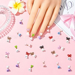 24шт 8 цвета кабошоны из сплава ландыша&nbsp;MRMJ-CJ0001-30