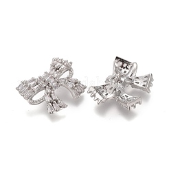 Пуговицы на хвостовике из латуни с микропейвом и прозрачным кубическим цирконием KK-H738-05P