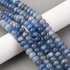 Окрашенные и нагретые нити из натурального синего авантюрина G-F642-05-1