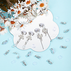 Латунные клипсы серьги KK-SP0001-26P