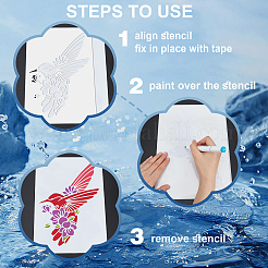 1pc animale domestico scava fuori disegno pittura stencil&nbsp;DIY-MA0003-59C