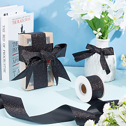 Блестящие полиэфирные ленты&nbsp;SRIB-WH0011-105F-02