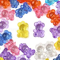 50шт прозрачные акриловые подвески&nbsp;TACR-FP0001-08