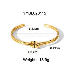 Браслеты-манжеты из нержавеющей стали 304 с узлом для женщин&nbsp;TU4050-4