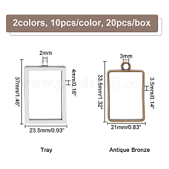Подвески-медальоны из сплава с покрытием стойки PALLOY-OC0001-59