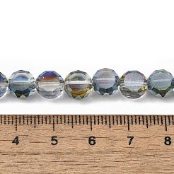 Стеклянные бусины с гальваническим покрытием &nbsp;EGLA-L045-G-HP02