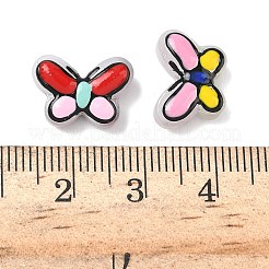 Прозрачные стеклянные эмалевые бусины LAMP-C023-02