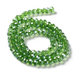 Гальванические стеклянные бусины&nbsp;EGLA-R015-4mm-14