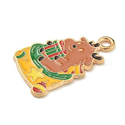 Новогодняя тема сплава эмали подвески&nbsp;ENAM-I060-01G