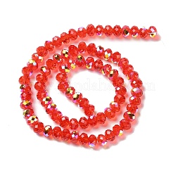 Прозрачные гальванические бусины с цветным покрытием ab&nbsp;EGLA-H104-06D