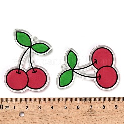 Непрозрачные печатные акриловые подвески OACR-I020-06F