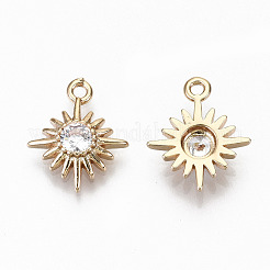 Латунные микро проложить кубического циркония подвески&nbsp;KK-S359-050-RS