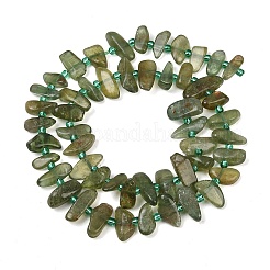 Естественный зеленый апатит бисер пряди&nbsp;G-K393-B04