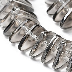 Стеклянные бусины с гальваническим покрытием &nbsp;GLAA-K061-04A-PL03