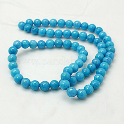 Chapelets de perles rondes en jade de Mashan naturelle&nbsp;G-D263-12mm-XS20