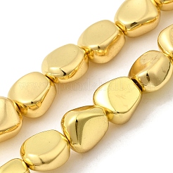 Стеклянные бусины с гальваническим покрытием  EGLA-F166-06