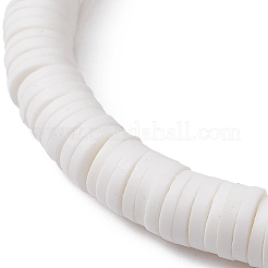 Heishi Surfer Stretch-Armband aus Fimo&nbsp;BJEW-JB09642-01