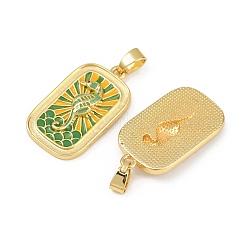 Латунь эмаль подвески&nbsp;KK-L190-013G-01