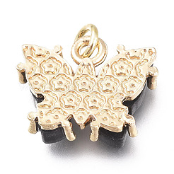 Латунные микропаве прозрачные подвески с фианитом ZIRC-I047-01