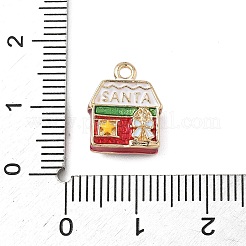 Рождественские подвески сплава эмали&nbsp;LS-ENAM-F156-01G-06