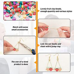 150~180шт 10 стиля ручной работы бусины из полимерной глины CLAY-NB0001-38