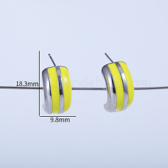 C-образные латунные серьги-гвоздики&nbsp;ET2611
