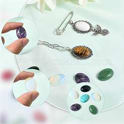 32 шт. 16 стиля кабошонов из натуральных и синтетических смешанных драгоценных камней&nbsp;G-SP0001-39