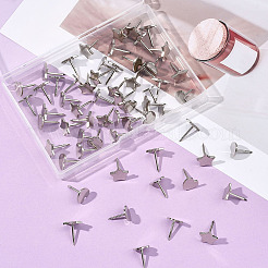 100 шт. 2 стиля железных кнопок для чертежей&nbsp;AJEW-SP0003-97