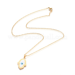 Colliers pendentifs en acier inoxydable 304 émaillé&nbsp;X-NJEW-F275-41G