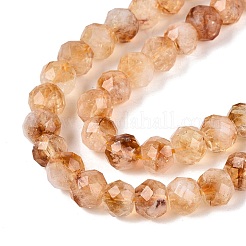 Fili di perle di citrino naturale riscaldate&nbsp;G-Q608-26A-01